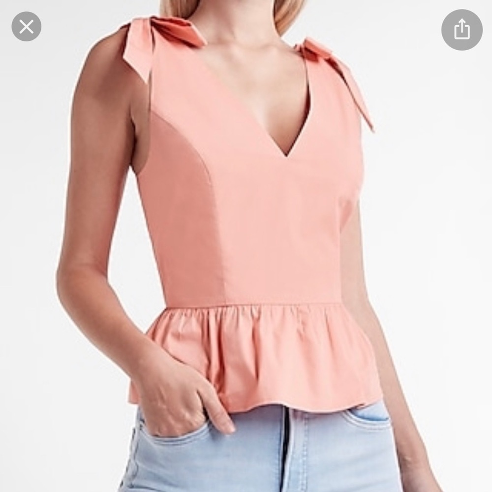 NWT Peach Peplum